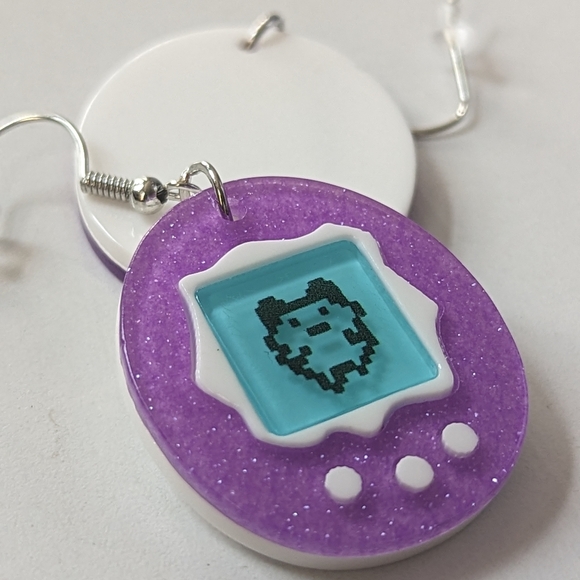 Tamagotchi earrings - Picture 5 of 7